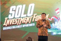 Gubernur Jateng, A. Luthfi saat menghadiri Solo Investment Forum 2025 yang berlangsung di Grand Ballroom Swiss-Belinn, Kota Surakarta, Jumat (12/12/2025).