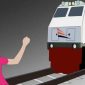 Gambar ilustrasi warga tertemper Kereta api.