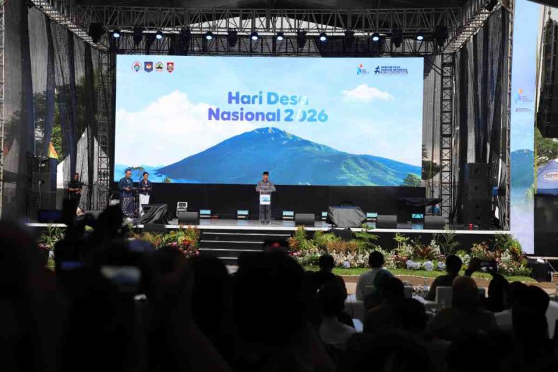 Puncak peringatan Hari Desa Nasional (HDN) 2026 berlangsung meriah di Lapangan Desa Butuh, Kecamatan Mojosongo, Kabupaten Boyolali, Jawa Tengah, Kamis (15/1/2026). 