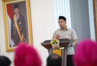 Wakil Gubernur Jawa Tengah, Taj Yasin Maimoen, seusai melantik pengurus Persatuan Wanita Olahraga Seluruh Indonesia (Perwosi) Jateng periode 2025–2029 di Wisma Perdamaian, Kota Semarang, Selasa (20/1/2026).