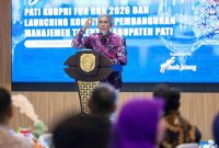 Sekretaris Daerah Provinsi Jawa Tengah, Sumarno dalam acara di Pati 