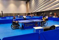 Atlet asal Jawa Tengah, Indonesia saat bertanding di ajang ASEAN Para Games XIII Thailand 2025 