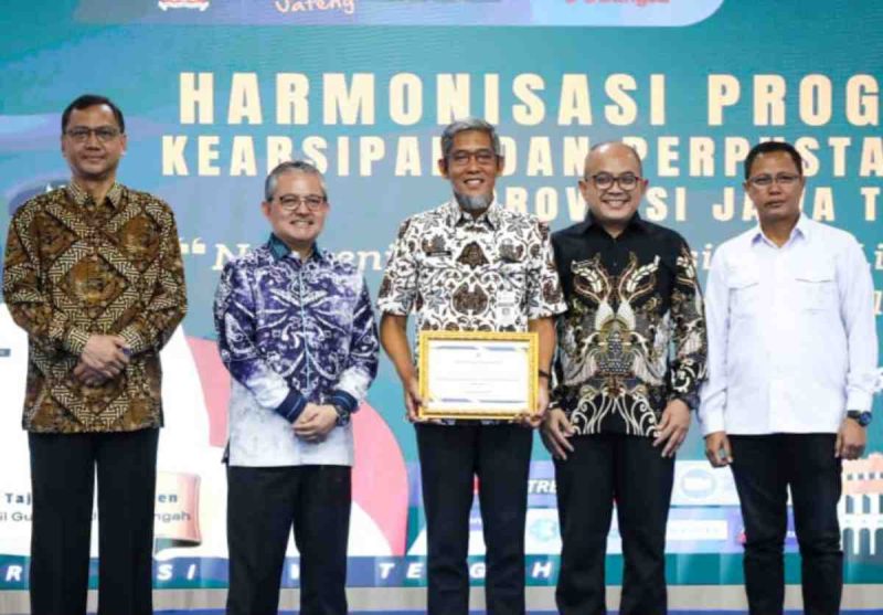 Acara Harmonisasi Program Kearsipan dan Perpustakaan Provinsi Jawa Tengah di Grhadika Bhakti Praja, Kamis (29/1/2026).