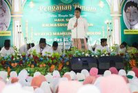 Wagub Jateng, Taj Yasin dalam acara Pengajian Umum Haul Simbah KH Masruchan Ihsan dan Nyai Hj Mahsun Muhdlor di Ponpes Al Maghfur, Mranggen, Demak, Sabtu (7/2/2026).