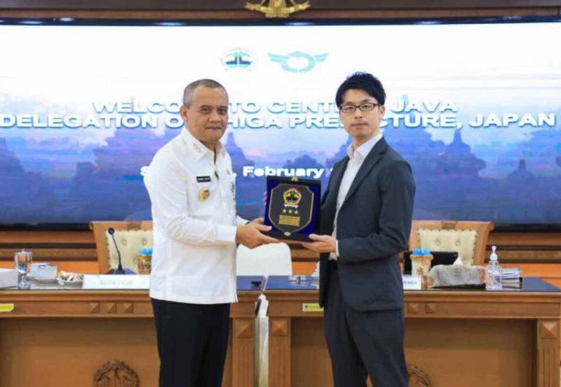 Gubernur Jawa Tengah, Ahmad Luthfi, menerima langsung kunjungan delegasi Prefektur Shiga di kantornya, Rabu (11/2/2026).