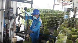 Aktivitae pengisian LPG 3 Kg.