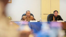 Gubernur A. Luthfi dalam rapat bersama Komisi V DPR RI dan Menteri Perhubungan RI di kompleks Kantor Gubernur Jateng, Jumat (20/2/2026)