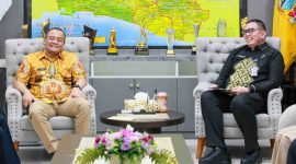 Gubernur A. Luthfi saat menerima audiensi Kepala BNNP Jateng, Toton Rasyid, di ruang kerjanya, Kamis (26/02/2026).