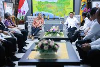 Kepala Badan Otorita Pengelola Pantura Jawa (BOPPJ), Didit Herdiawan Asha, saat bertemu Gubernur Ahmad Luthfi pada Selasa (3/3/2026).