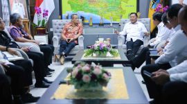 Kepala Badan Otorita Pengelola Pantura Jawa (BOPPJ), Didit Herdiawan Asha, saat bertemu Gubernur Ahmad Luthfi pada Selasa (3/3/2026).