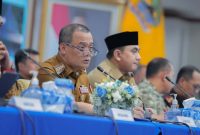 Gubernur Jateng, A. Luthfi saat rapat koordinasi lintas sektoral di Grhadika Bhakti Praja.