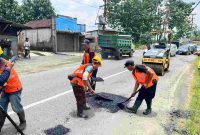 Perbaikan jalur tengah Jawa Tengah.