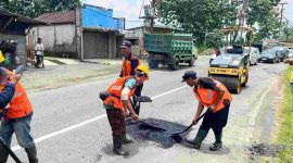 Perbaikan jalur tengah Jawa Tengah.