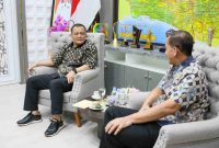 Penasihat Khusus Presiden Bidang Politik dan Keamanan, Brigjen Pol (Purn) Erwin Chahara Rusmana saat audiensi bersama Gubernur Jateng.