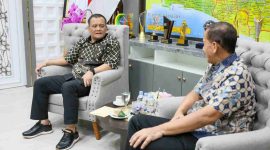 Penasihat Khusus Presiden Bidang Politik dan Keamanan, Brigjen Pol (Purn) Erwin Chahara Rusmana saat audiensi bersama Gubernur Jateng.