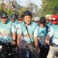 Aksi gowes sepeda jarak jauh untuk memperingati hari jadi ke-92 GP Ansor.