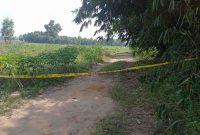 Lokasi penemuan jasad sudah dipasang garis polisi.